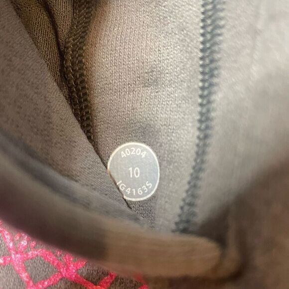 Ivivva Girls Size 10 Gray Pink Full Zip Scuba Hoodie SweatshirtâJacketâCoat - Picture 4 of 13